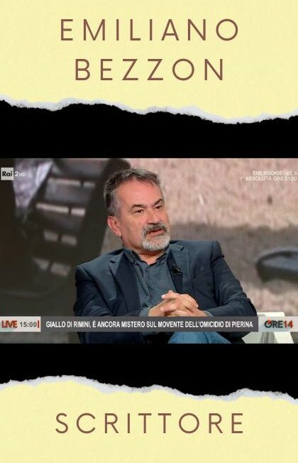 Emiliano Bezzon scrittore di gialli e ospite televisivo a ore 14
